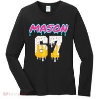 Six Seven Ice Cream Drip Sports 67 Fun Mason Meme Women's Long Sleeve Shirt thumb 0