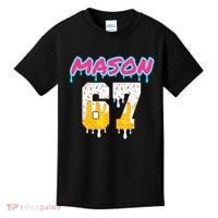Six Seven Ice Cream Drip Sports 67 Fun Mason Meme Kids T-Shirt thumb 0