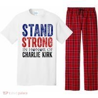 Stand Strong In Honor Of Charlie Kirk Pajama Set thumb 0