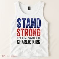 Stand Strong In Honor Of Charlie Kirk Tank Top thumb 2