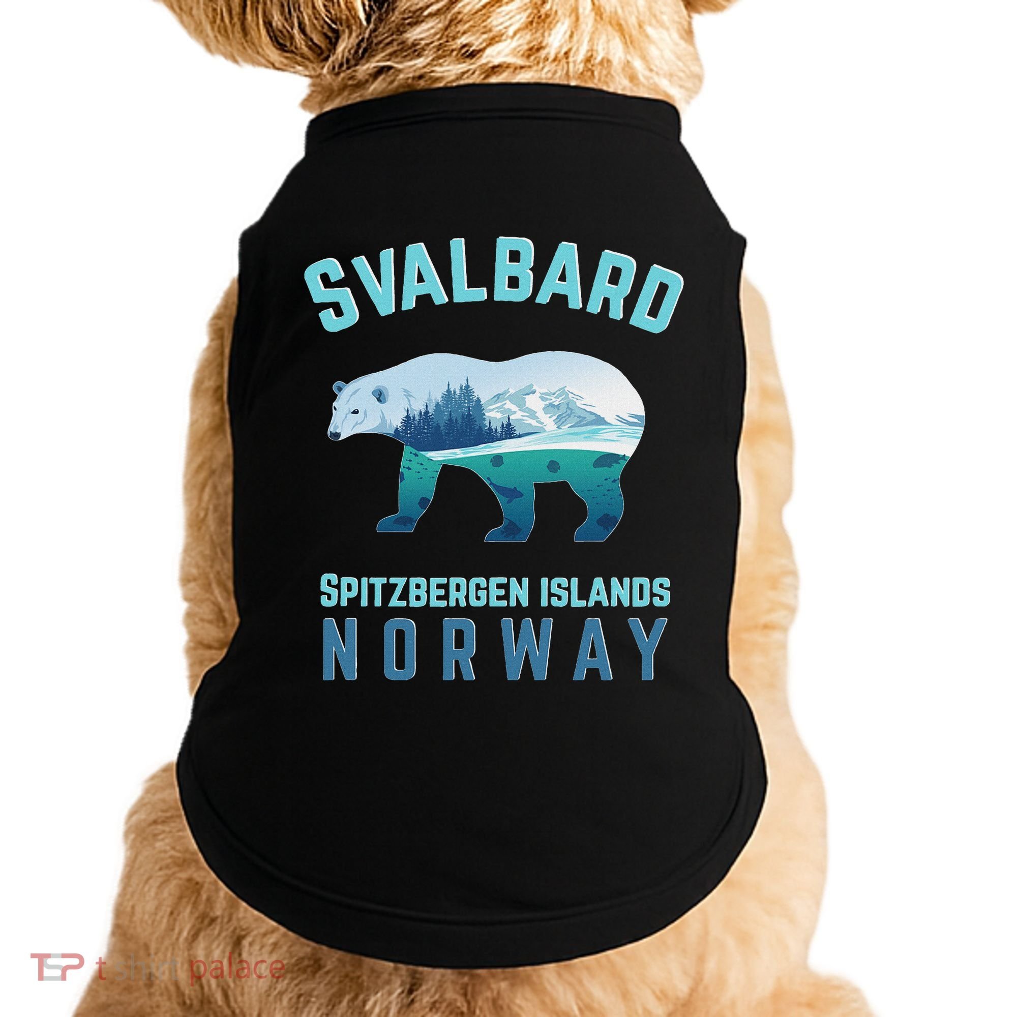 Svalbard Spitzbergen Islands Norway Fjords With Polar Bear Doggie Tank