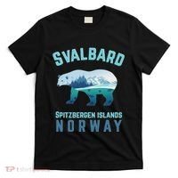 Svalbard Spitzbergen Islands Norway Fjords With Polar Bear T-Shirt thumb 0