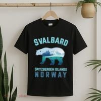 Svalbard Spitzbergen Islands Norway Fjords With Polar Bear T-Shirt thumb 2