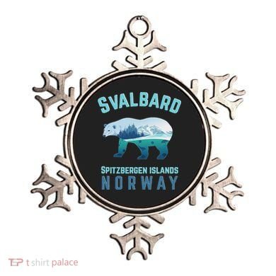 Svalbard Spitzbergen Islands Norway Fjords With Polar Bear Ornament