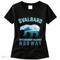 Svalbard Spitzbergen Islands Norway Fjords With Polar Bear Women's T-Shirt thumb 0