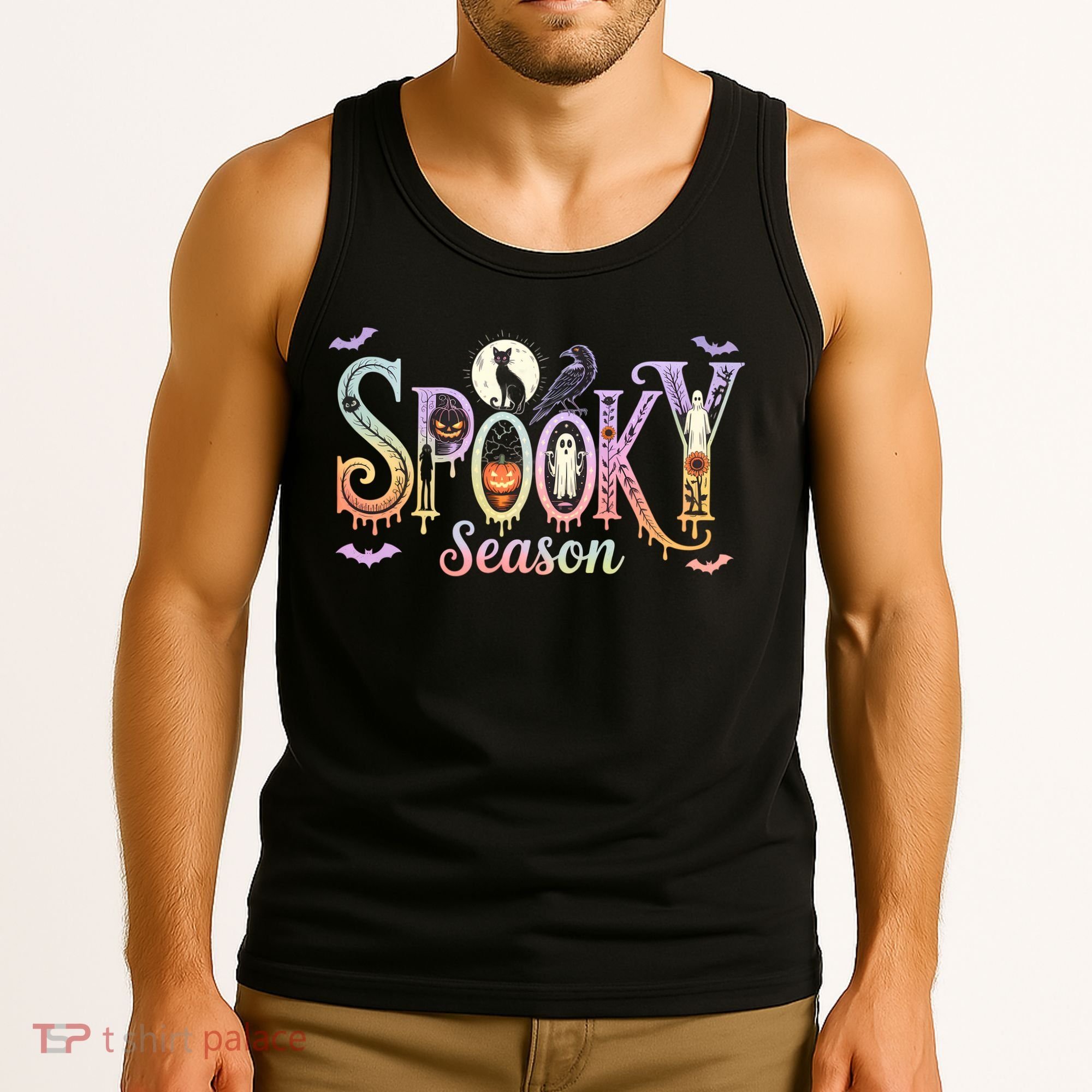 Spooky Season Iridescent Halloween Tank Top