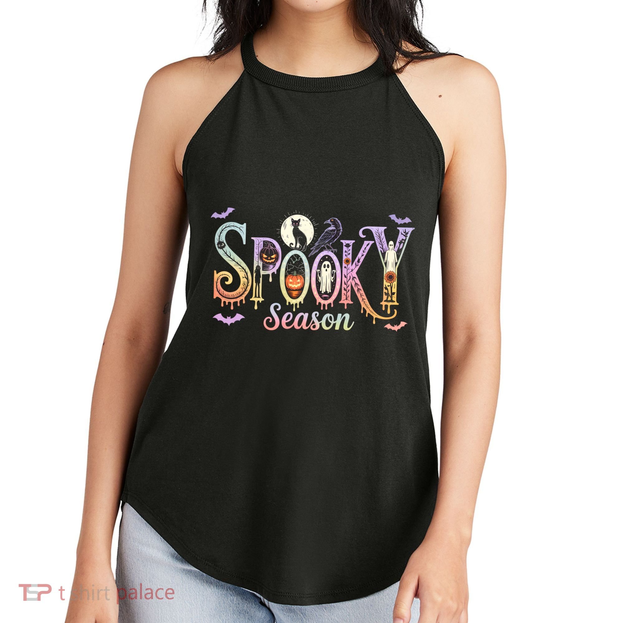 Spooky Season Iridescent Halloween Women's Perfect Tri Rocker Tank