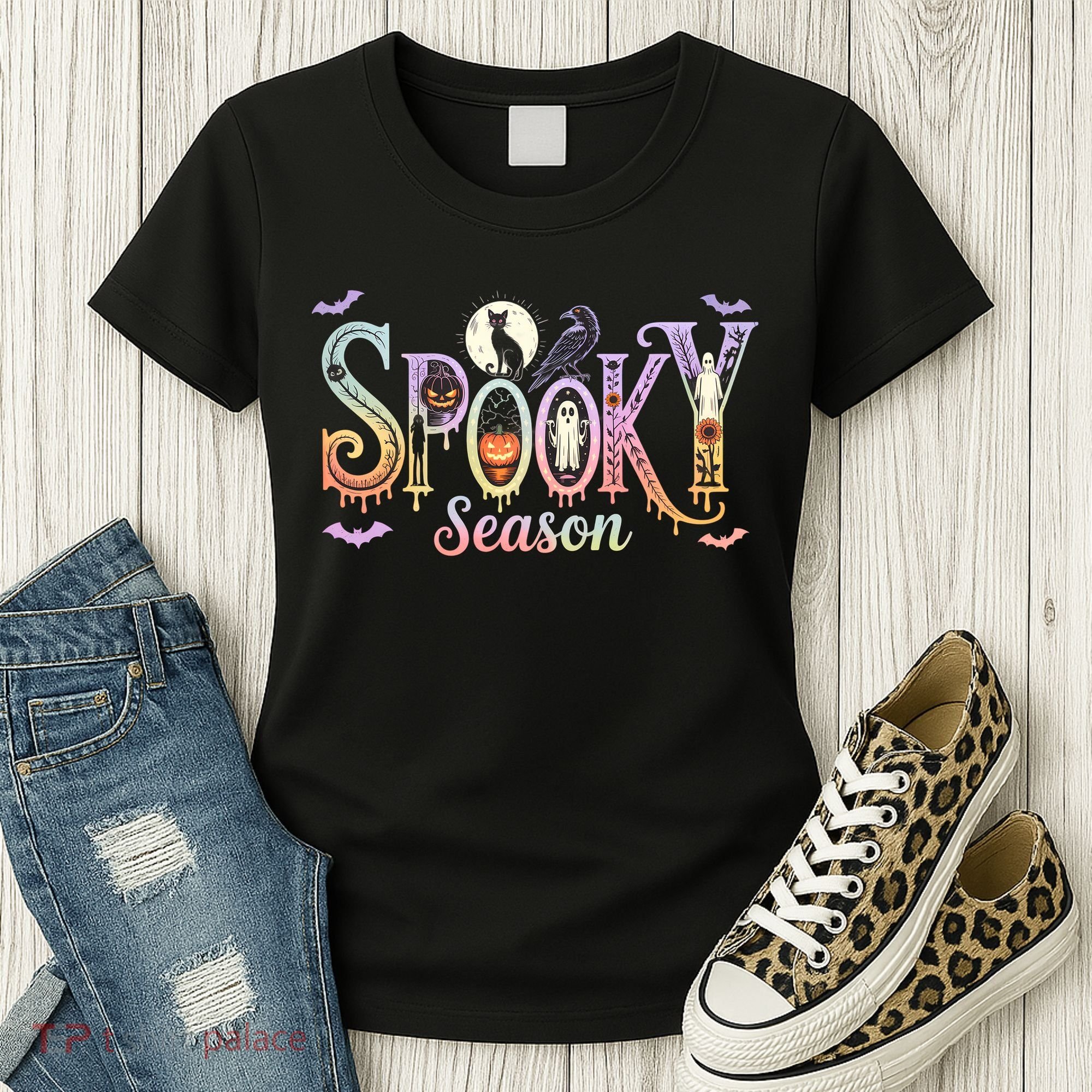 Spooky Season Iridescent Halloween Women's T-Shirt