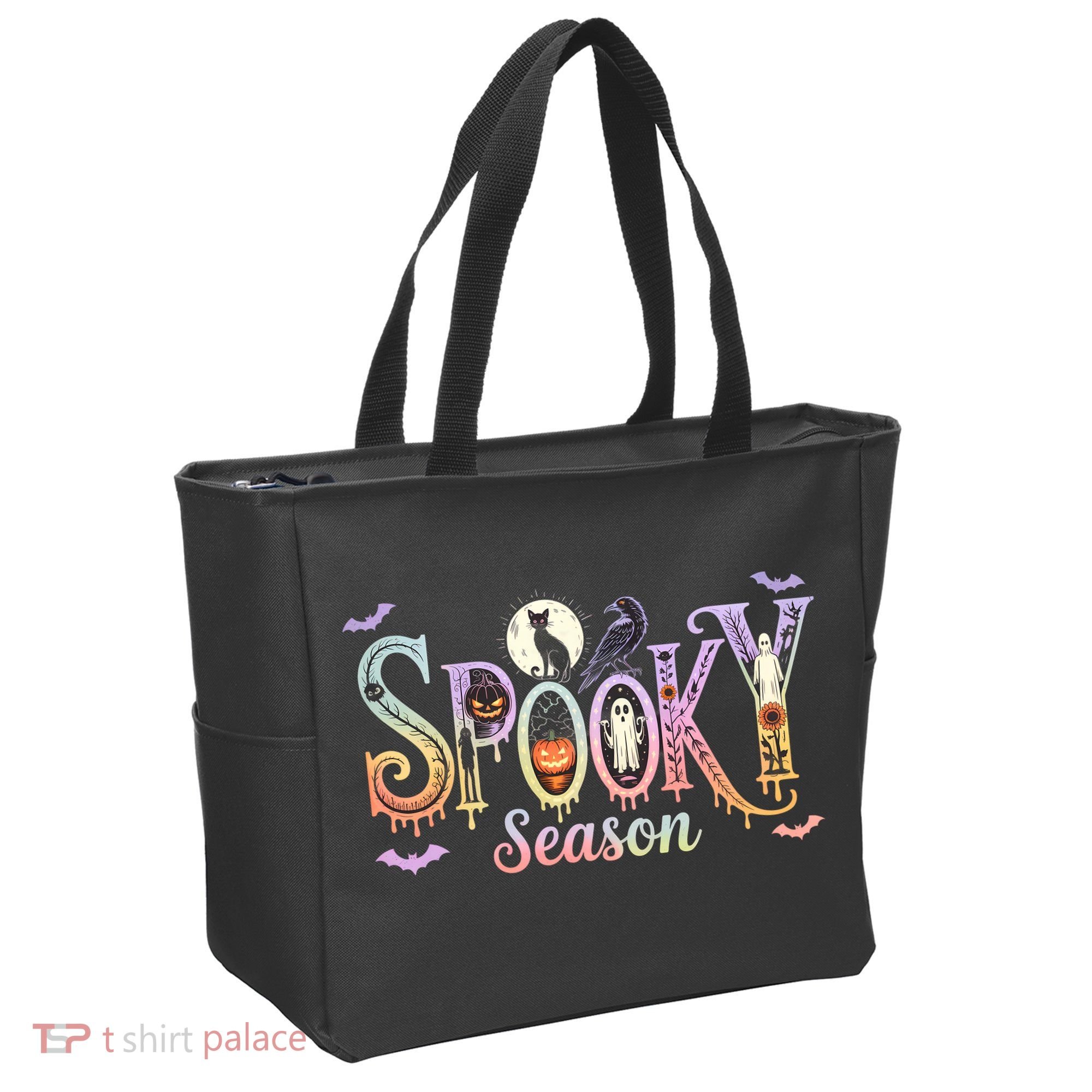 Spooky Season Iridescent Halloween Tote Bag
