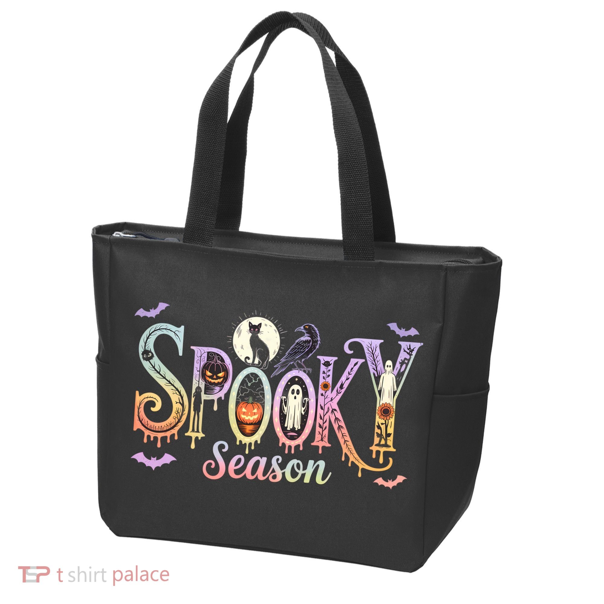 Spooky Season Iridescent Halloween Tote Bag
