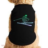 Silhouette Ski Icon For Skiier Ski Skiing Doggie Tank thumb 0