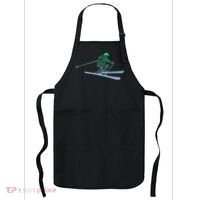 Silhouette Ski Icon For Skiier Ski Skiing Apron thumb 0