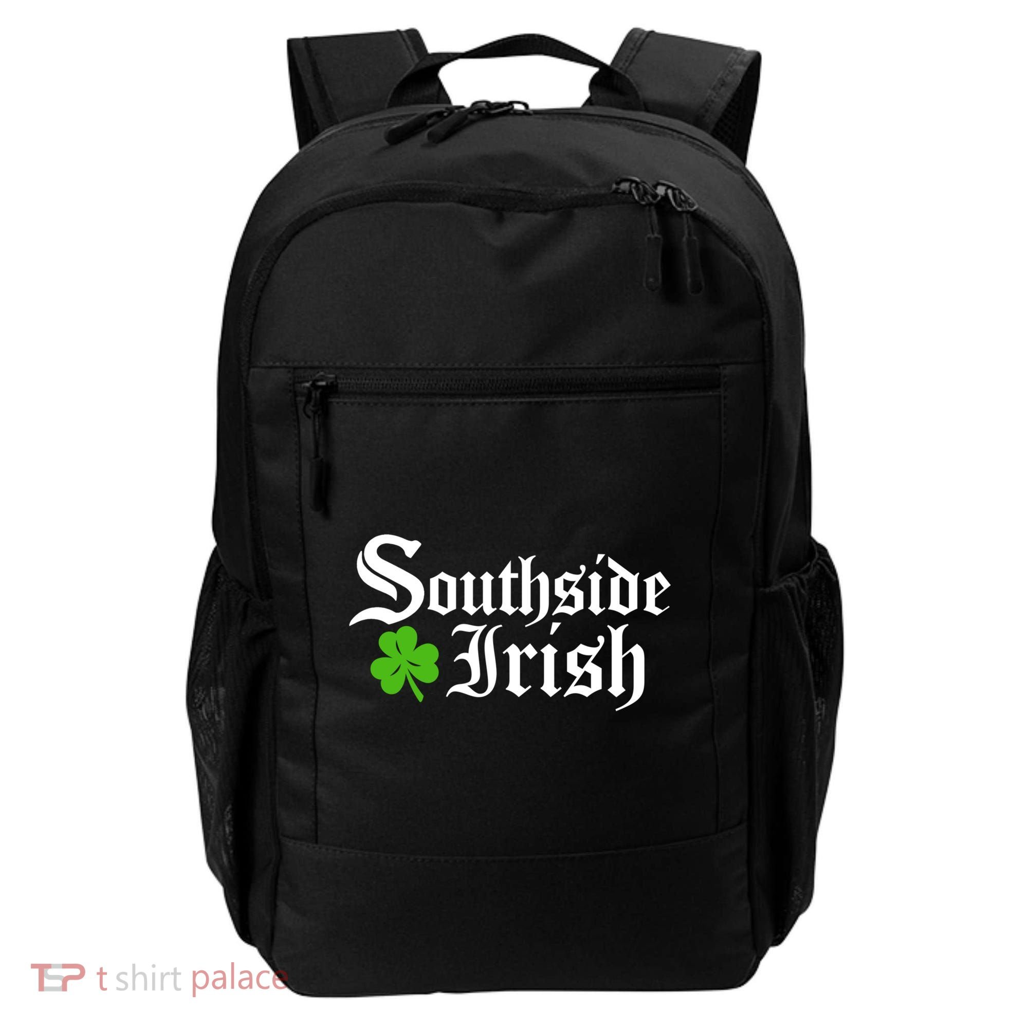 South Side Irish Chicago St Patricks Day Funny Gift Backpack