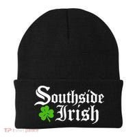South Side Irish Chicago St Patricks Day Funny Gift Beanie thumb 0