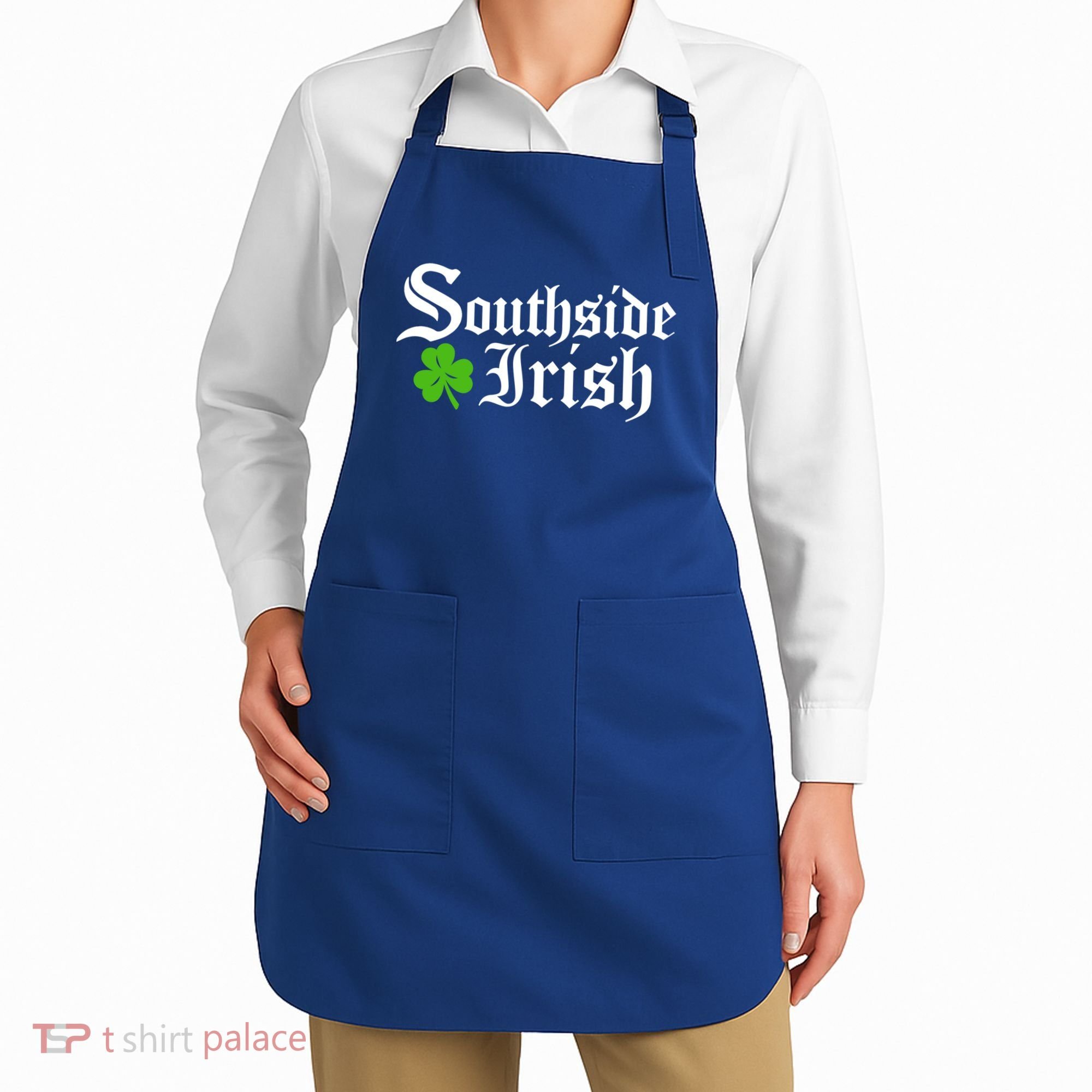 South Side Irish Chicago St Patricks Day Funny Gift Apron
