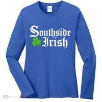 South Side Irish Chicago St Patricks Day Funny Gift Women's Long Sleeve Shirt thumb 0