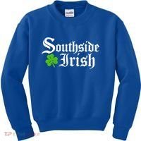 South Side Irish Chicago St Patricks Day Funny Gift Kids Sweatshirt thumb 0