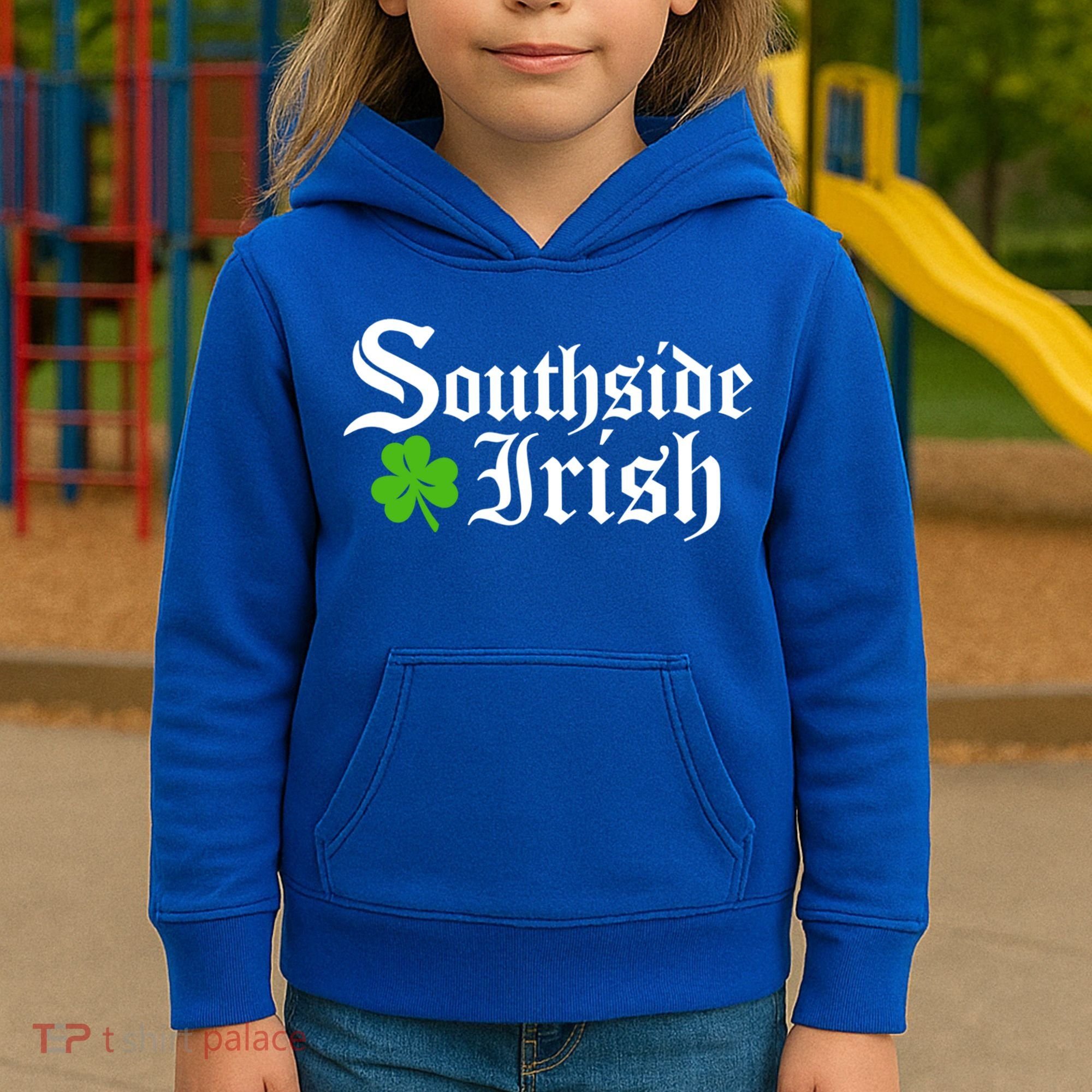 South Side Irish Chicago St Patricks Day Funny Gift Kids Hoodie