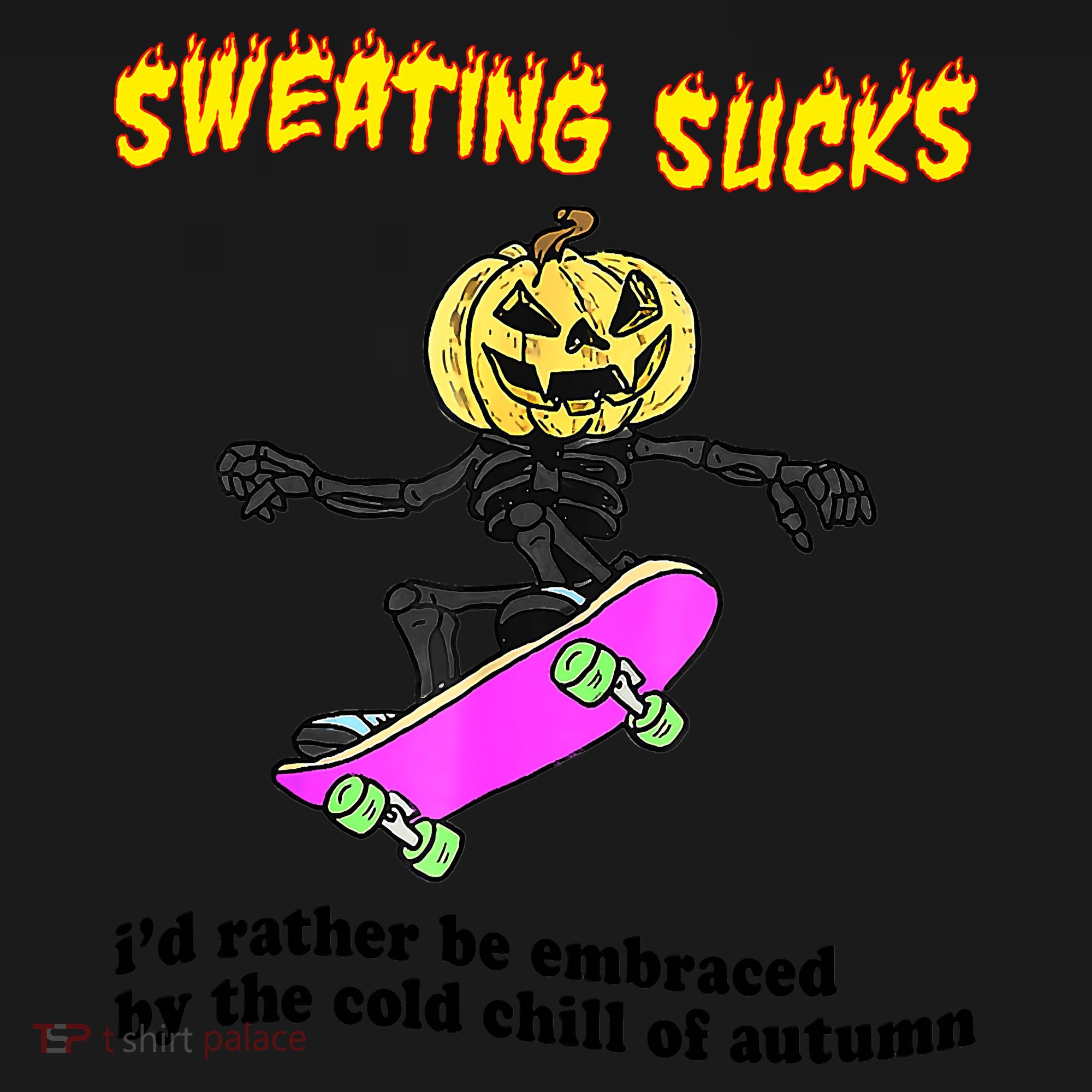 Sweating Sucks I'd Rather Be Embraced Funny Halloween Visor