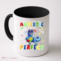 Society Says I'm Autistic God Says I'm Perfect Autism Funny Coffee Mug thumb 0