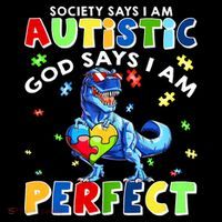 Society Says I'm Autistic God Says I'm Perfect Autism Funny Coffee Mug thumb 5