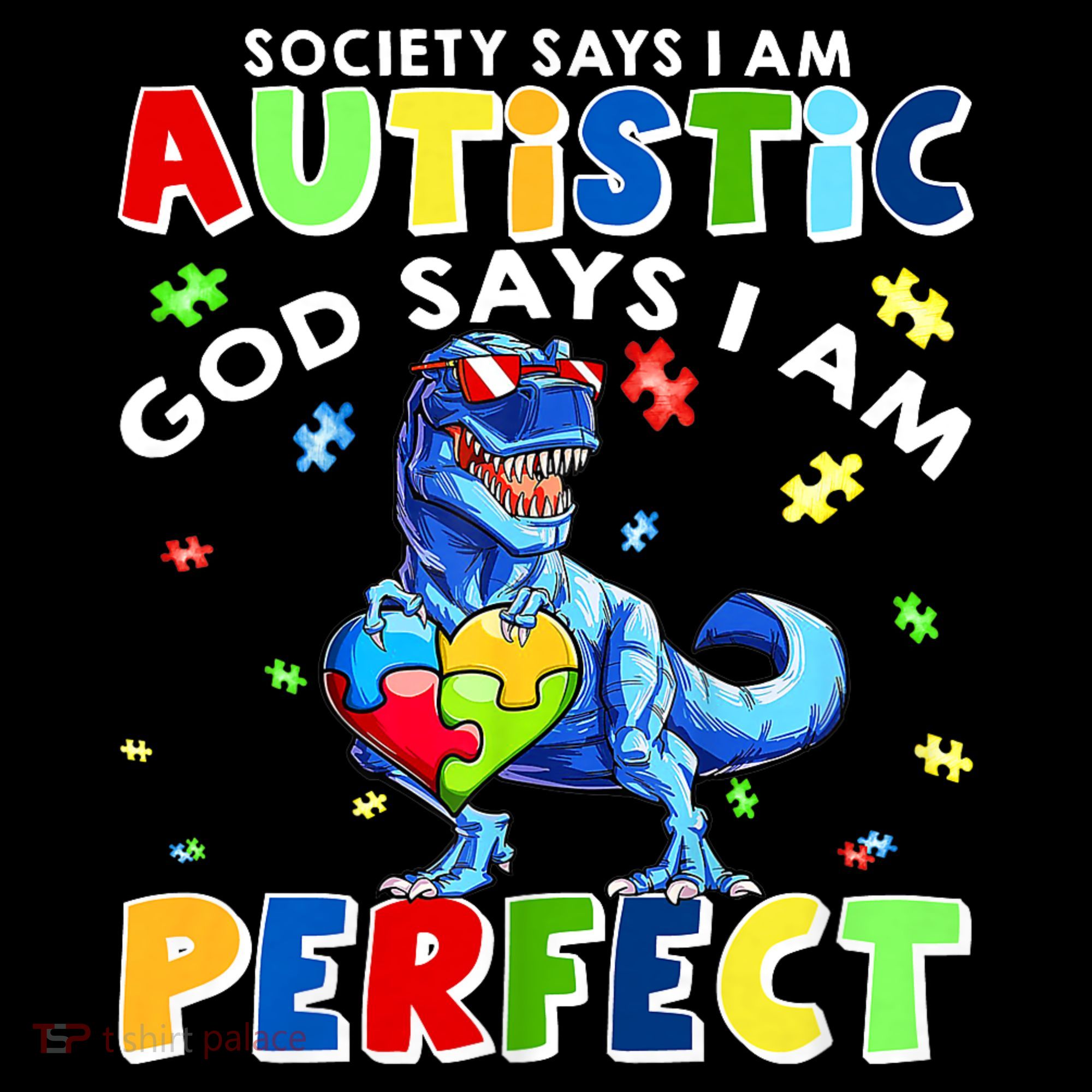 Society Says I'm Autistic God Says I'm Perfect Autism Funny Coffee Mug