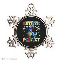 Society Says I'm Autistic God Says I'm Perfect Autism Funny Ornament thumb 0