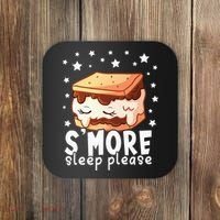 Smore Sleep I Marshmallow Pajamas Forcamping Coaster thumb 0