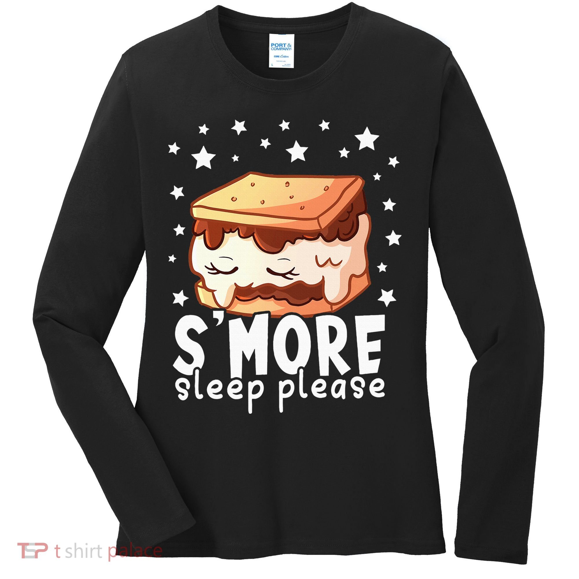 Smore Sleep I Marshmallow Pajamas Forcamping Women's Long Sleeve Shirt