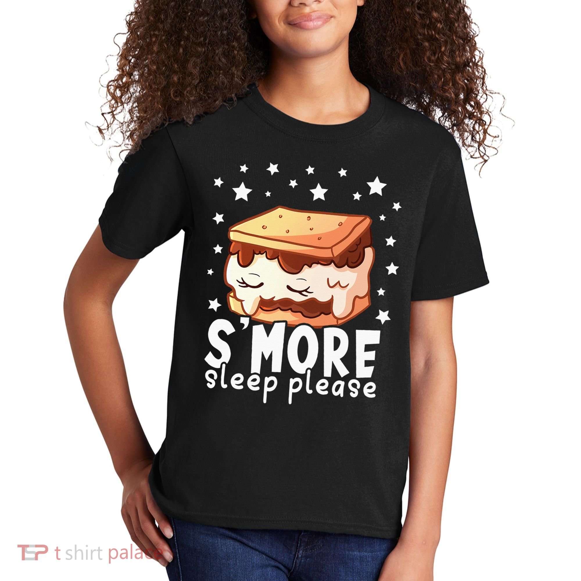 Smore Sleep I Marshmallow Pajamas Forcamping Kids T-Shirt