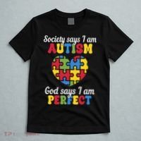 Society Says I Am Autism Go Days I Am Perfect T-Shirt thumb 5