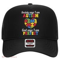Society Says I Am Autism Go Days I Am Perfect Hat thumb 0