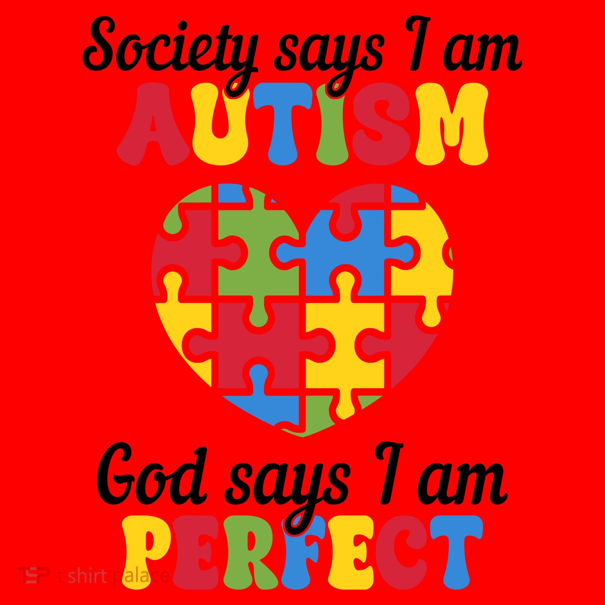 Society Says I Am Autism Go Days I Am Perfect Santa Hat