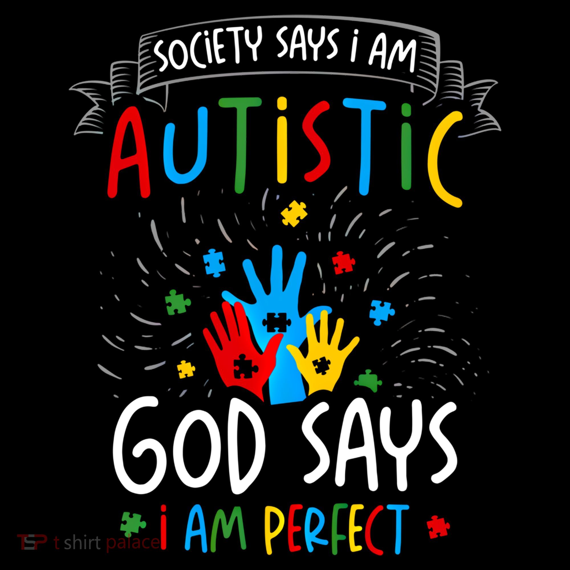 Society Says I Am Autistic God Says I Am Perfect Autism Gift Coffee Mug