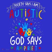 Society Says I Am Autistic God Says I Am Perfect Autism Gift Women's Tank Top thumb 5