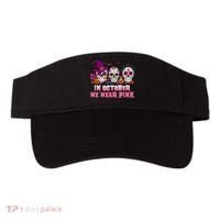 Sugar Skulls In October We Wear Pink Breast Cancer Awareness Visor thumb 0