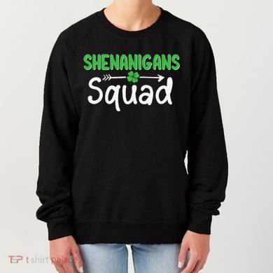 Shenanigans Squad Irish Shamrock Funny Saint Patricks Day Women's Sweatshirt