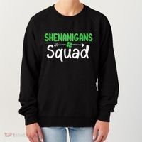 Shenanigans Squad Irish Shamrock Funny Saint Patricks Day Women's Sweatshirt thumb 0