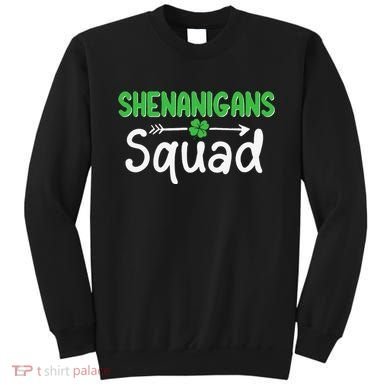 Shenanigans Squad Irish Shamrock Funny Saint Patricks Day Sweatshirt