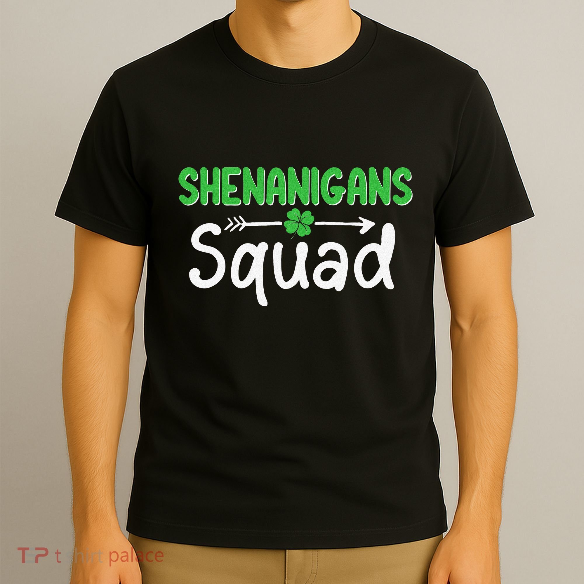 Shenanigans Squad Irish Shamrock Funny Saint Patricks Day T-Shirt