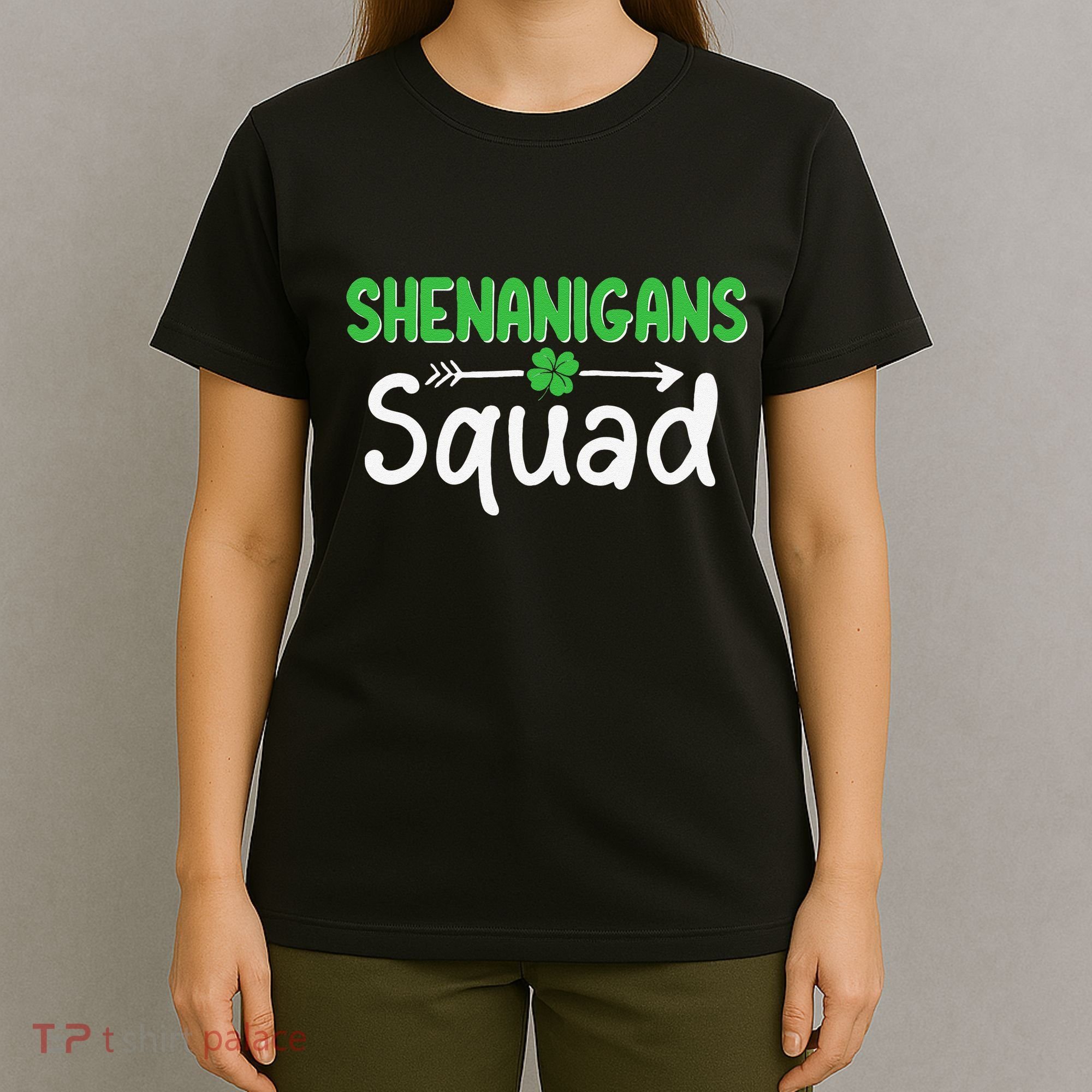 Shenanigans Squad Irish Shamrock Funny Saint Patricks Day T-Shirt