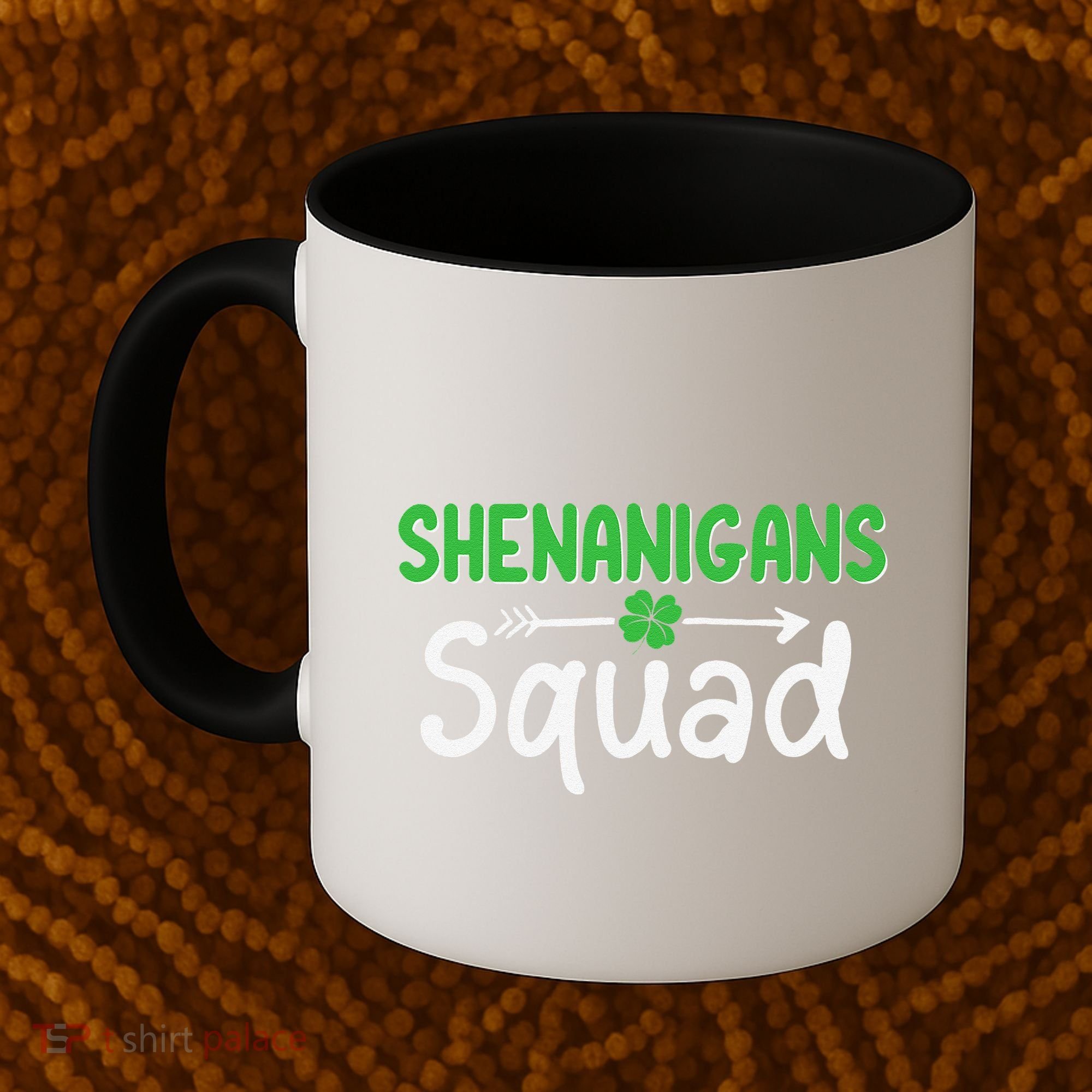 Shenanigans Squad Irish Shamrock Funny Saint Patricks Day Coffee Mug