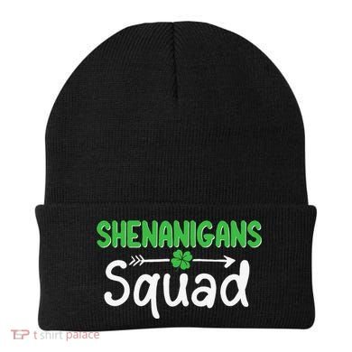 Shenanigans Squad Irish Shamrock Funny Saint Patricks Day Beanie