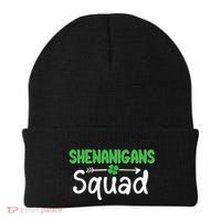 Shenanigans Squad Irish Shamrock Funny Saint Patricks Day Beanie thumb 0
