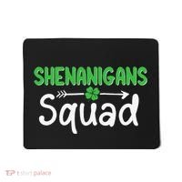Shenanigans Squad Irish Shamrock Funny Saint Patricks Day Mousepad thumb 0