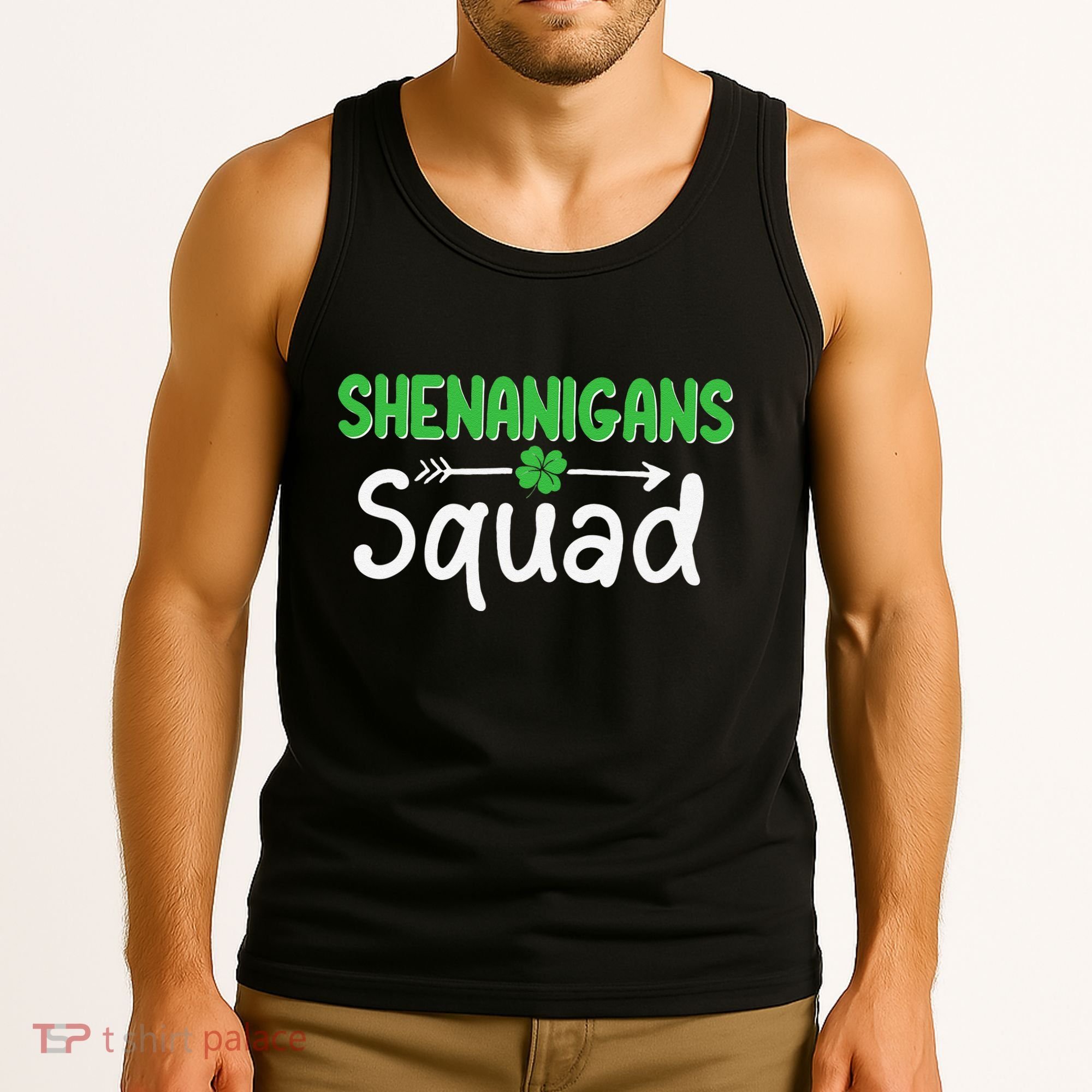 Shenanigans Squad Irish Shamrock Funny Saint Patricks Day Tank Top