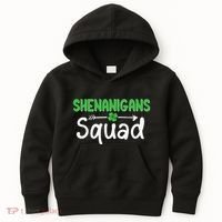 Shenanigans Squad Irish Shamrock Funny Saint Patricks Day Kids Hoodie thumb 0