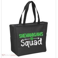 Shenanigans Squad Irish Shamrock Funny Saint Patricks Day Tote Bag thumb 2