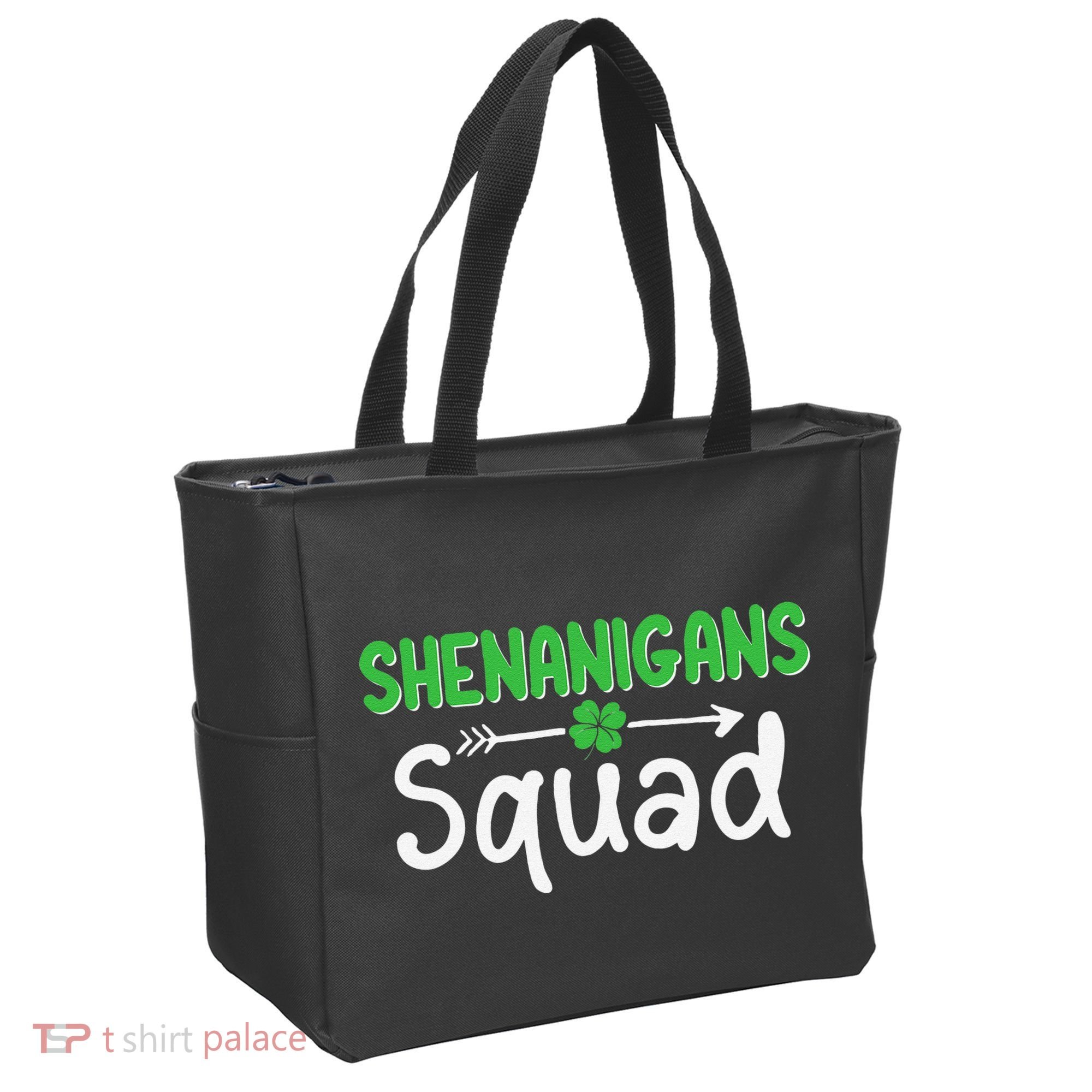 Shenanigans Squad Irish Shamrock Funny Saint Patricks Day Tote Bag