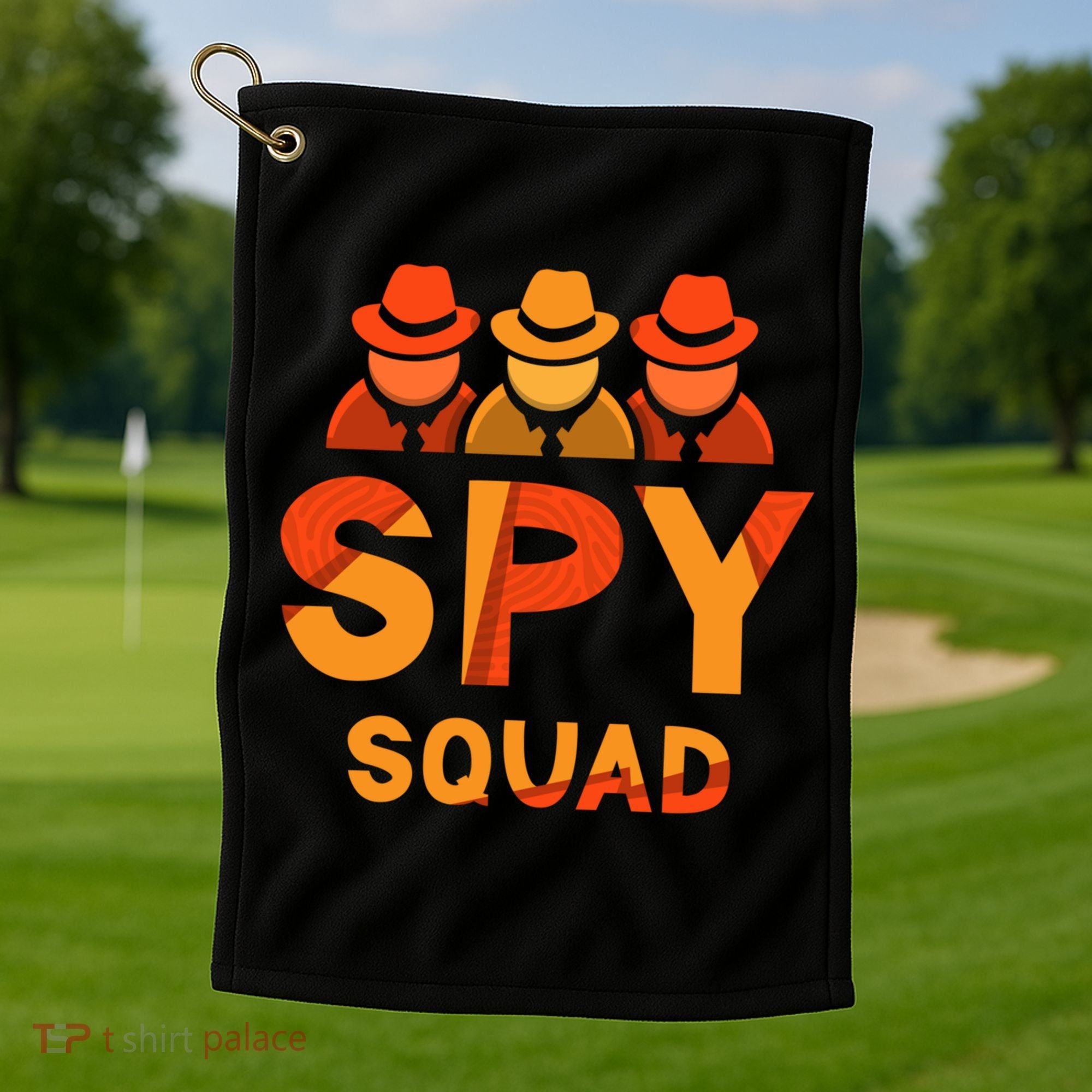Spy Squad Investigator Private Detective Investigation Funny Gift Golf Towel